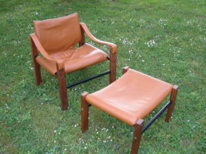 Lounge Sessel braun Vintage 60er