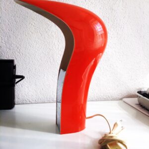 Designer Lampe Leuchte orange 1960-1970