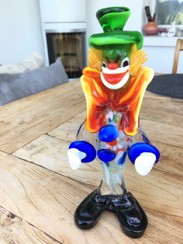 Italienische Murano Glas Clown Figur, 1960-70er - TOP!