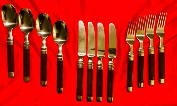 VINTAGE 3-Set 4-Personen Besteck Edelstahl MASTER STAINLESS