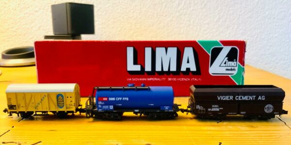 TRIX 3-SET Modelleisenbahn Spur N + LIMA Schachtel