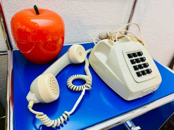 Altes Vintage Retro PTT Tastentelefon/Telefon 70er Grau!