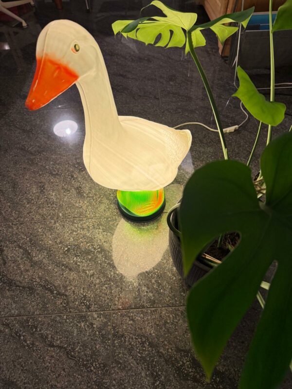 Vintage Gans Lampe Tischlampe | Gladys Goose New York, 1980