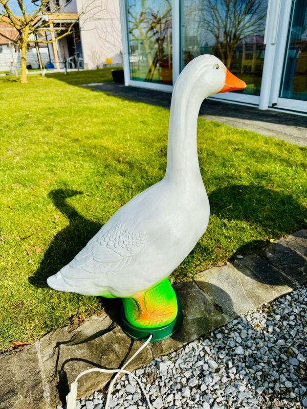 Vintage Gans Lampe Tischlampe | Gladys Goose New York, 1980