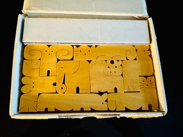 Holz Tier Figuren NAEF 80er Vintage Holzspielzeug Animal