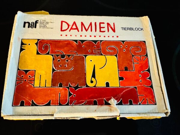 Holz Tier Figuren NAEF 80er Vintage Holzspielzeug Animal