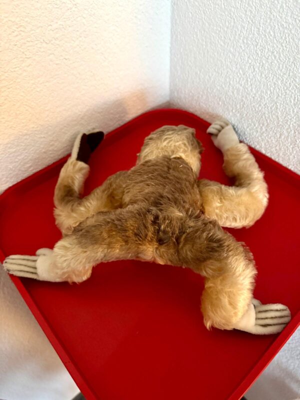 Steiff Tier Gibbon Affe 1960er Mohair Dralon Plüschtier