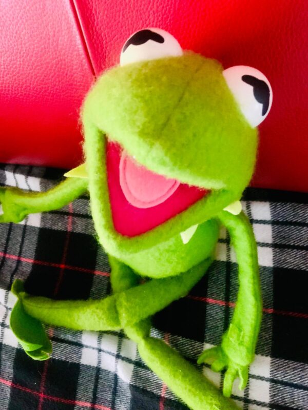 Kermit Frog Muppet Fisher Price 1976 Vintage Figur alt Filz