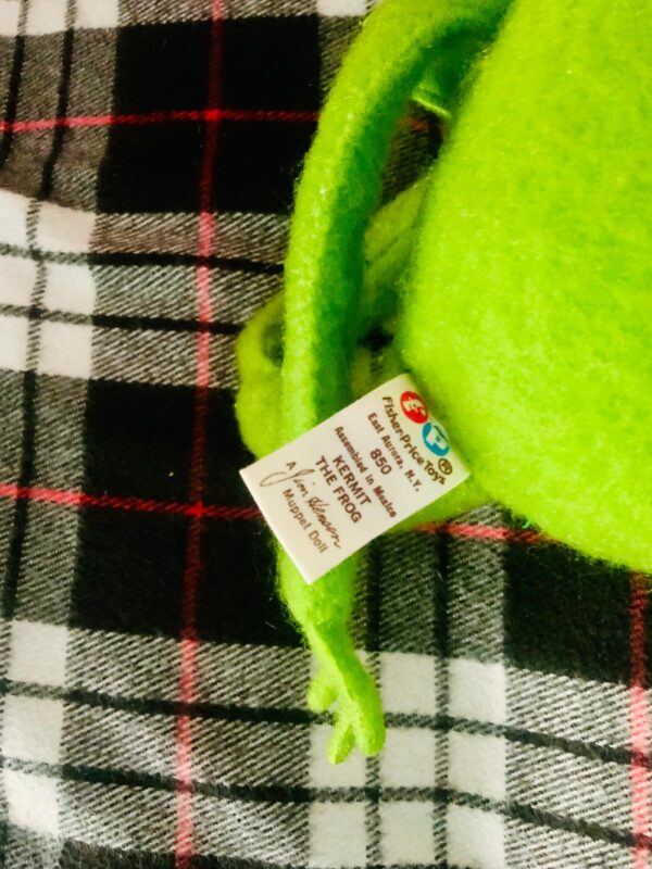 Kermit Frog Muppet Fisher Price 1976 Vintage Figur alt Filz