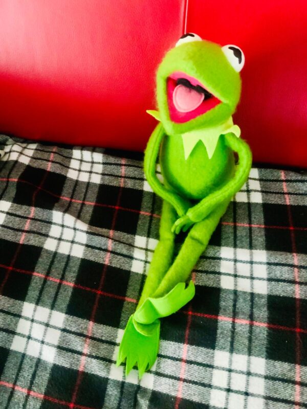 Kermit Frog Muppet Fisher Price 1976 Vintage Figur alt Filz