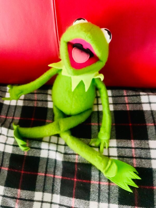 Kermit Frog Muppet Fisher Price 1976 Vintage Figur alt Filz