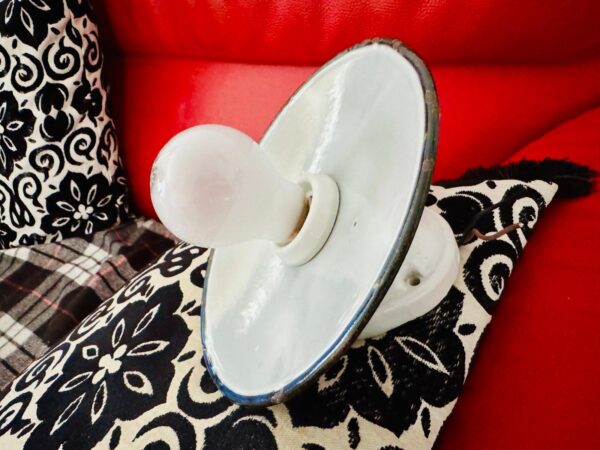 Alte Emaillierte Stalllampe Vintage Leuchte Lampe 1940