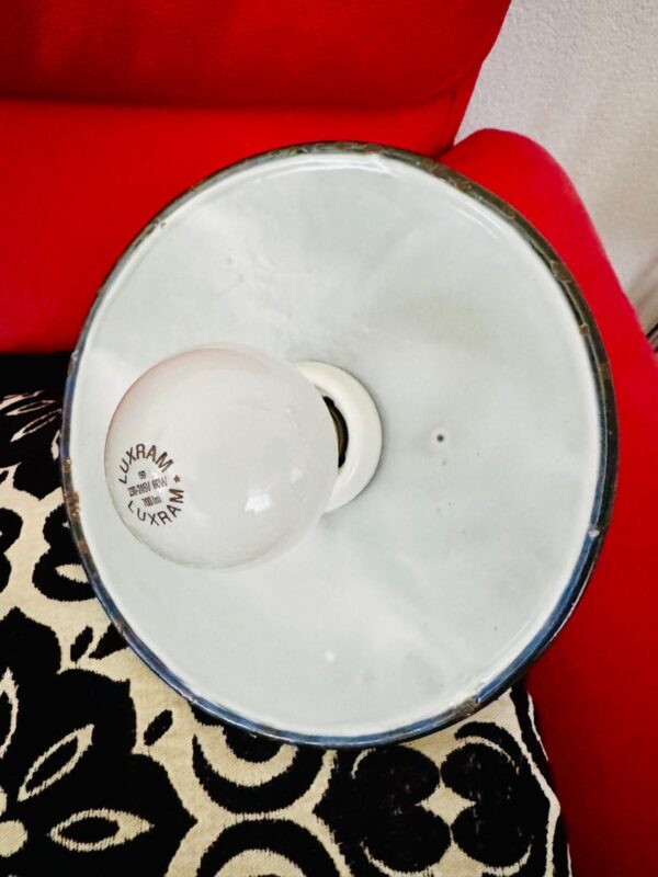 Alte Emaillierte Stalllampe Vintage Leuchte Lampe 1940