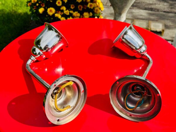 Bauhaus Chrom Art Deco Wandlampe Lampe Leuchte 1920/1930er