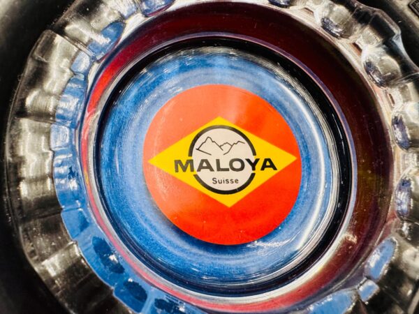 MALOYA Aschenbecher Reifen/Pneu/Rad Glas 1950/60er