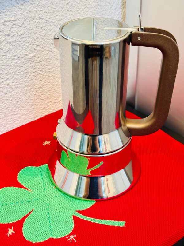 ALESSI Espresso Maschine Kocher Edelstahl 6 Tassen 30cl Richard Sapper