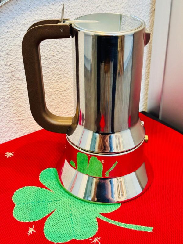 ALESSI Espresso Maschine Kocher Edelstahl 6 Tassen 30cl Richard Sapper